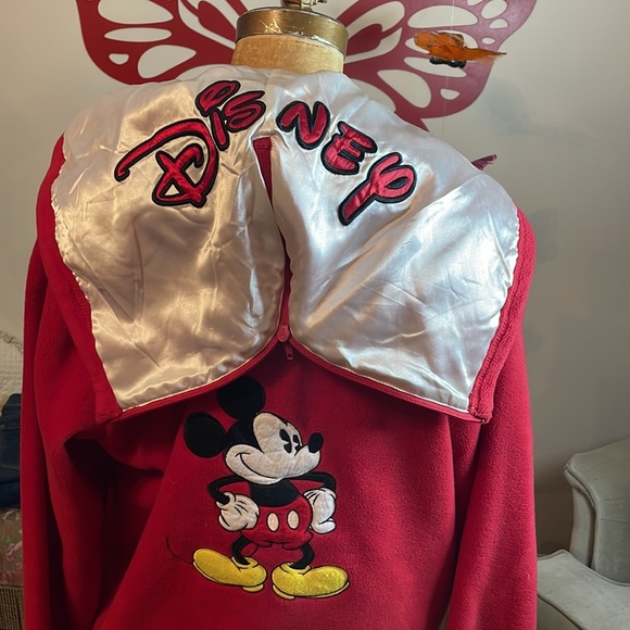 Disney Red Fleece Zip up Hoodie - Picture 2 of 2